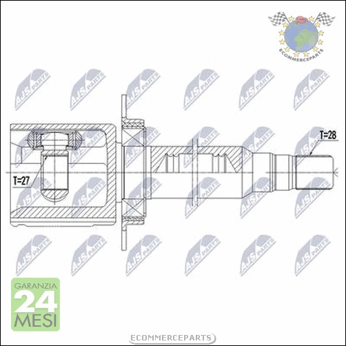 Semiasse AJS per VOLVO V70 V60 S60 P