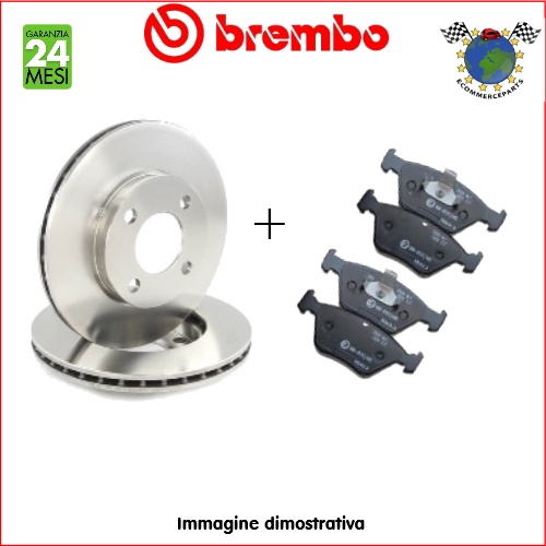 Kit Dischi e Pastiglie freno Ant Brembo DAIHATSU CHARADE TOYOTA YARIS