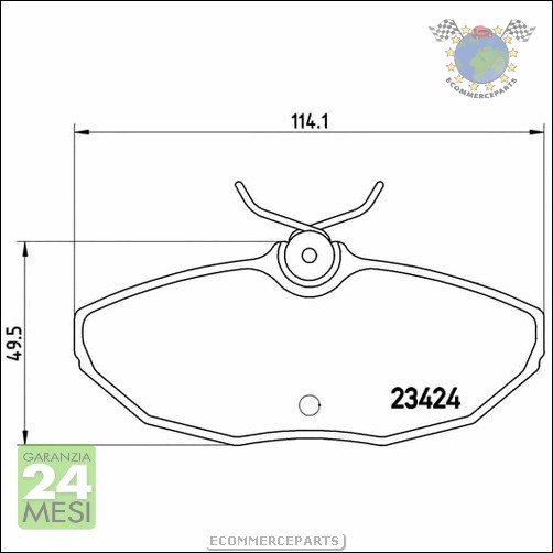 Kit Pastiglie freno Ant e Post Brembo JAGUAR S-TYPE #dz