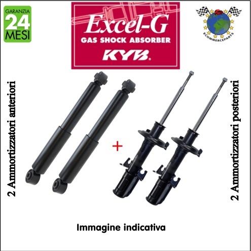 Kit ammortizzatori ant+post Kyb EXCEL-G BMW 3 E46 320 318 316 #t8