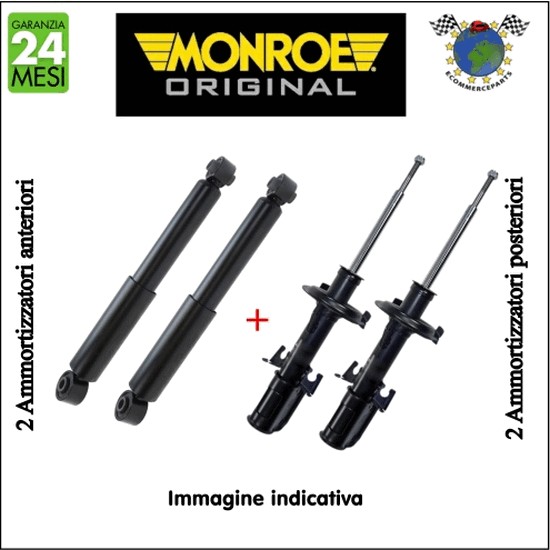 Kit ammortizzatori ant+post Monroe ORIGINAL FIAT 500 AUTOBIANCHI BIANCHINA