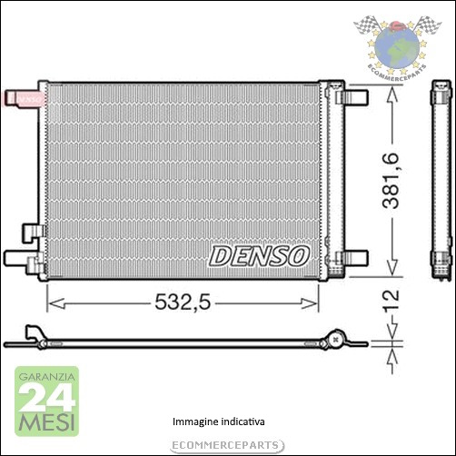Condensatore climatizzatore Denso per HYUNDAI i20 P #yz