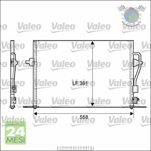 Condensatore climatizzatore Valeo per FORD MONDEO COUGAR P