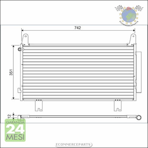 Condensatore climatizzatore Valeo per HONDA CR-V V P