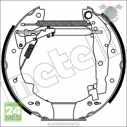 MEYLE 16-14 533 0021 Kit ganasce freno per