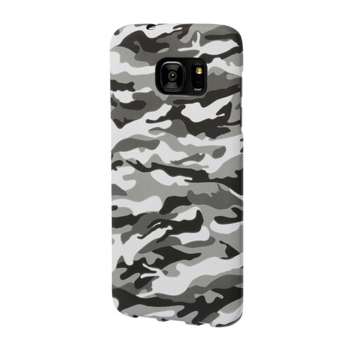 LNV2 Stylish Cover Gommata Sottile - Samsung Galaxy S7 Edge - Grey Camo