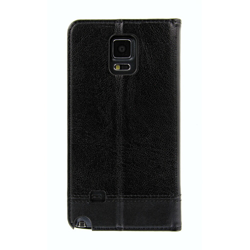 LNXD Wallet Folio Case Cover A Libro - Samsung Galaxy Note 4 - Nero