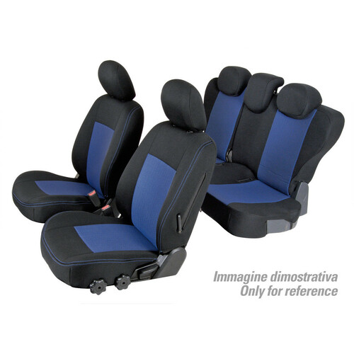LOKY Set Coprisedili Superior - Nero/Blu per Dacia Duster (12/16>01/18)